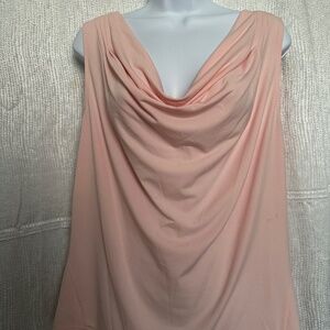 NEW, Calvin Klein, baby pink sleeveless blouse, size XL